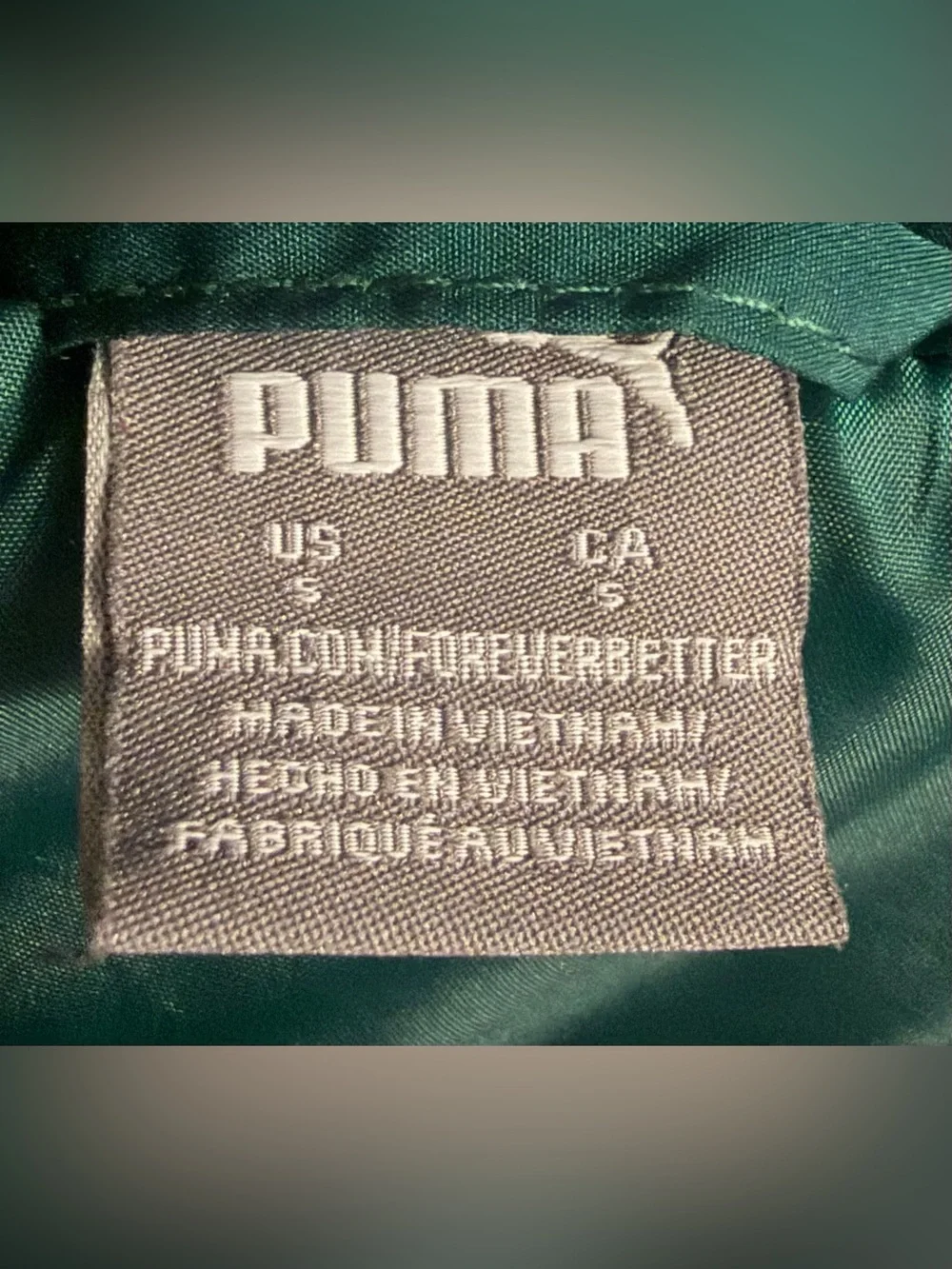 Puma - Teal & Black Puffer Vest - Size Small
